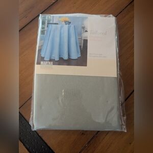 Martha Stewart Everyday Tailored Decorative Tablecover 70in Round Willow Green
